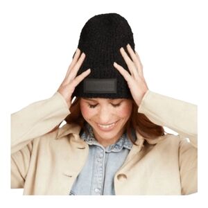 Hunter NWT Tonal Patch Beanie Black Retail $58